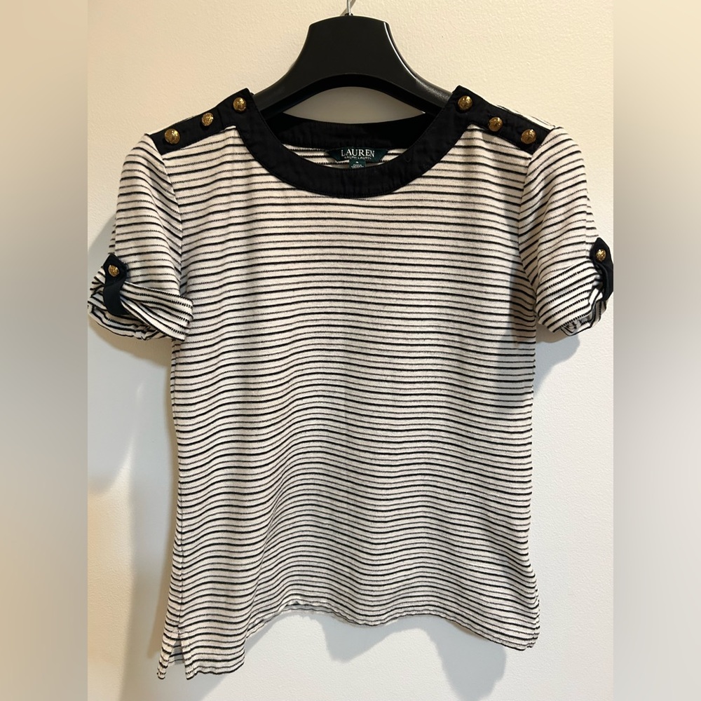 Lauren Ralph Lauren Nautical T-Shirt-Small